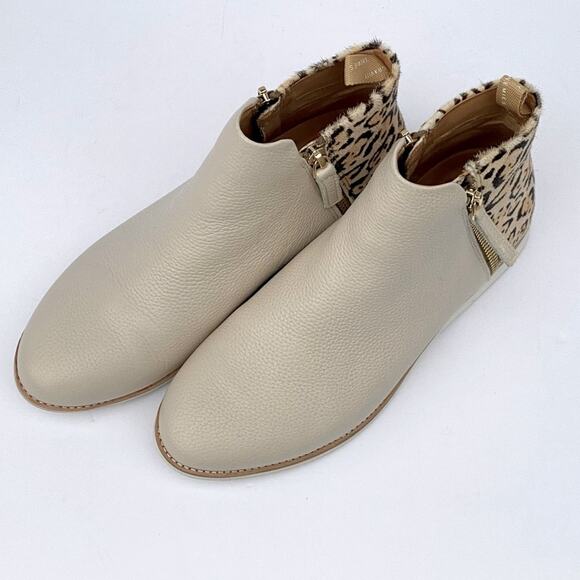 Rollie Booties 7 leather ankle boots Neutral Fall Leopard winter Casual Comfort - Picture 5 of 14